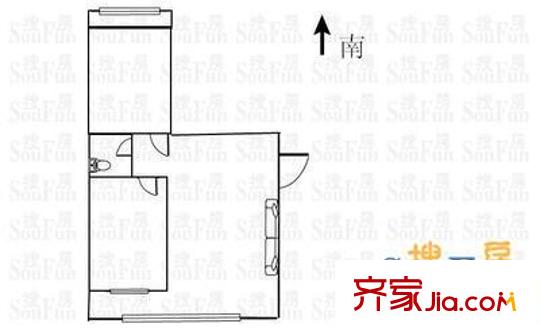 重減小區(qū) 2室 戶型圖