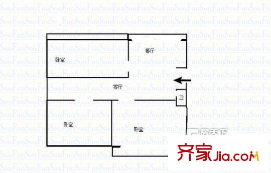聯(lián)運宿舍 戶型圖1