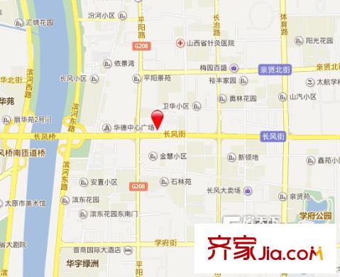 長風(fēng)欣中苑交通圖太原  