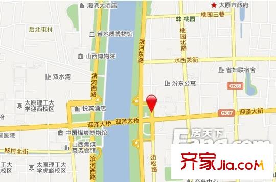 省委宿舍交通圖太原  