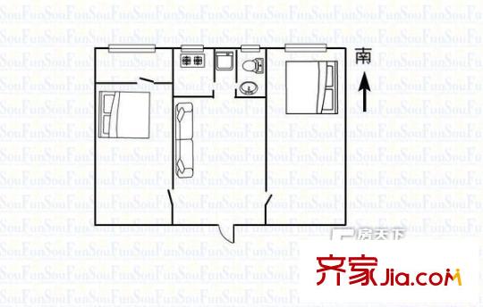 太原 市五交化公司宿舍 戶型圖