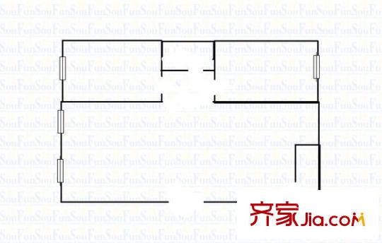 大唐世家玉河苑 3室 戶型圖