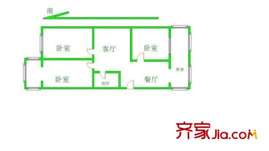 上敦化坊鐵路小區(qū) 0室 戶型圖