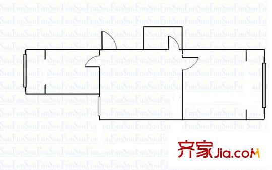 親賢街供電局宿舍 3室 戶型圖
