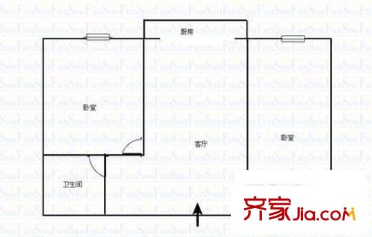 西羊市住宅小區(qū) 5室 戶型圖
