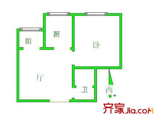 西羊市住宅小區(qū) 3室 戶型圖