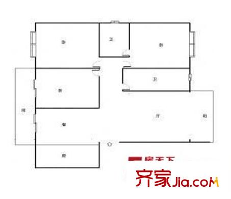康寧小區(qū)綜合樓 0室 戶型圖