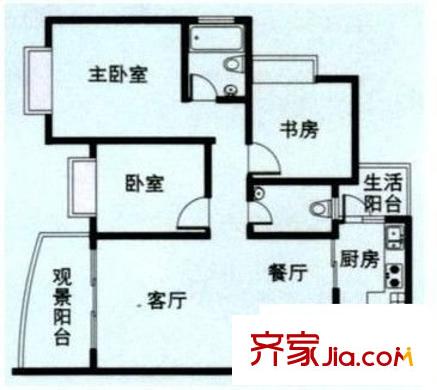 康寧小區(qū)綜合樓 0室 戶型圖
