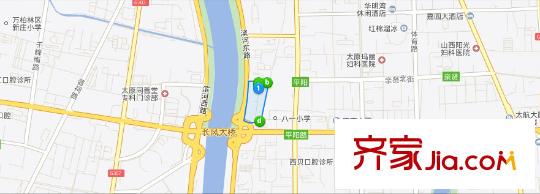 太原衛(wèi)校長(zhǎng)風(fēng)小區(qū)交通圖太原  