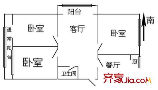 光學(xué)儀器廠宿舍 0室 戶型圖