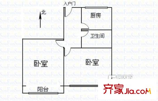 太原 煤氣化東區(qū)宿舍 戶型圖
