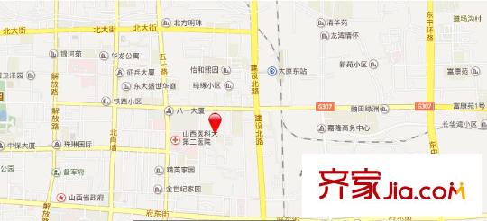 省經貿委宿舍交通圖太原  