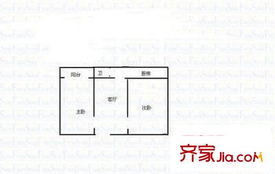 精英家園 3室 戶型圖