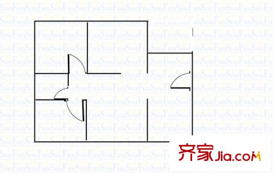 樹脂廠住宅樓 3室 戶型圖