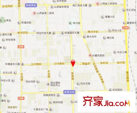 白鴿服裝廠宿舍交通圖太原  