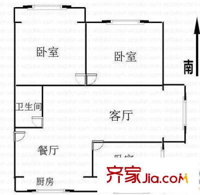 雙龍大廈 0室 戶型圖