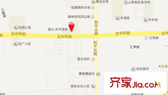 榮興天平苑交通圖太原  
