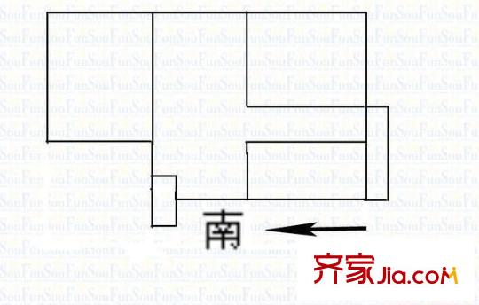 剛玉宿舍 3室 戶型圖