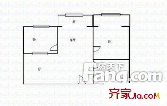 太原 千峰南路國土廳宿舍 戶型圖