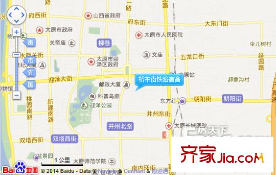 橋東街鐵路宿舍交通圖