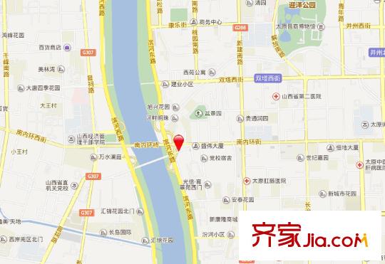 南內(nèi)環(huán)橋東醫(yī)藥規(guī)劃設(shè)計(jì)院宿舍交通圖太原  