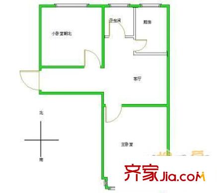 山汽小區(qū) 3室 戶型圖