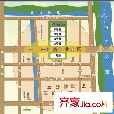 景都花苑交通圖