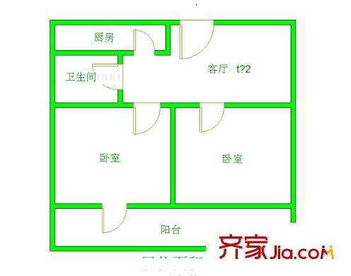 太原 晉安西街美好家園 戶型圖