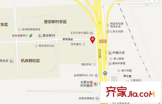 晉安西街美好家園交通圖太原  