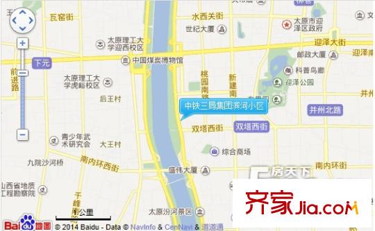 濱河小區(qū)交通圖太原  