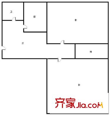 太原 鍋爐廠宿舍 戶(hù)型圖