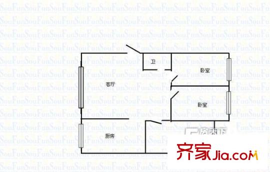 富士康園戶型圖1.3 3室