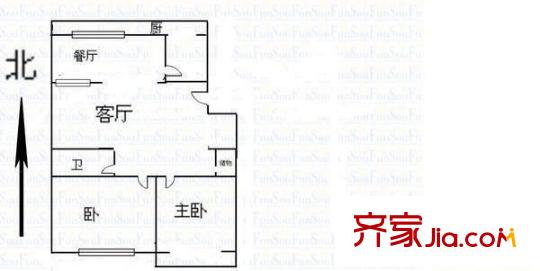 菜園小區(qū) 3室 戶型圖