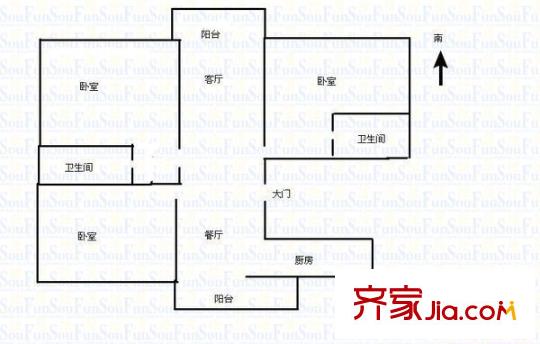 太原富佳苑户型图-齐家网小区库