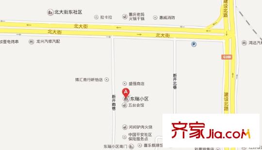 東瑞小區(qū)交通圖太原  