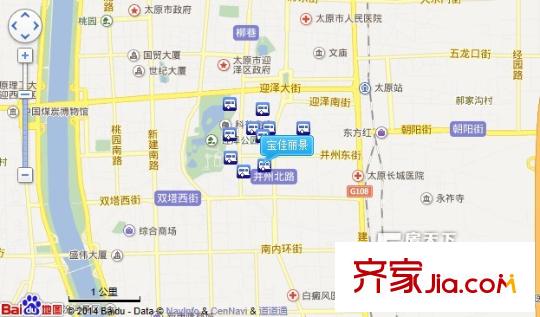 寶佳麗景交通圖太原  
