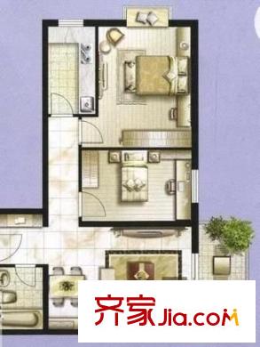 寶佳麗景 2室 戶型圖