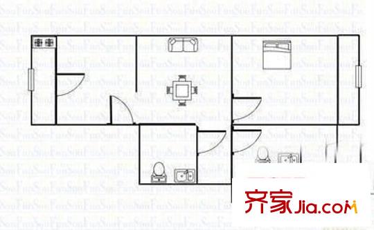 寶佳麗景2室 戶型圖