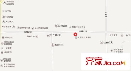 財貿(mào)學校宿舍交通圖太原  