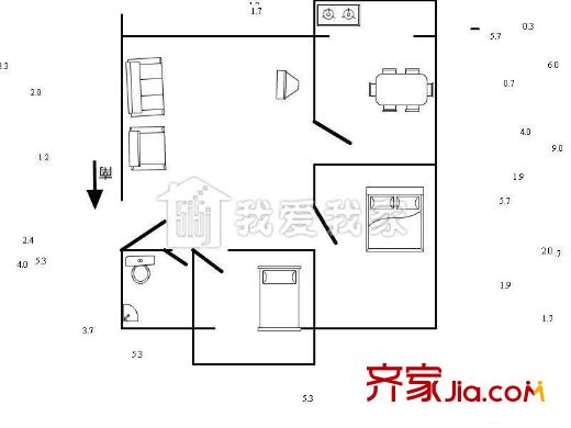 太原 鐵三局東院 戶型圖
