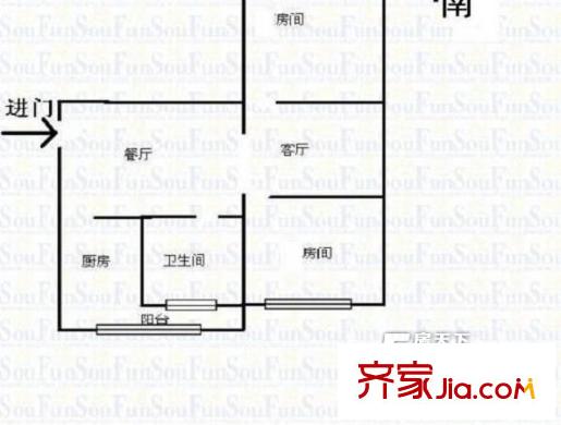 太原 康樂(lè)街化二院宿舍 戶型圖