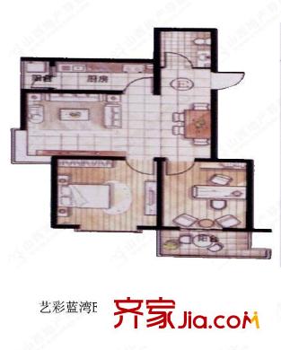 太原 藝彩藍(lán)灣 戶(hù)型圖