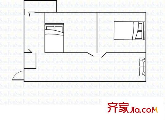凱旋大地 2室 戶型圖