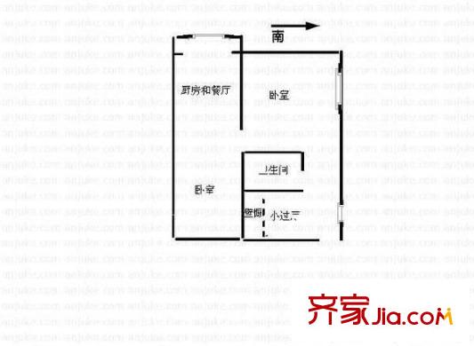 王府花園 2室 戶型圖