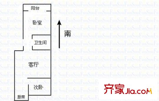 王府花園 2室 戶型圖