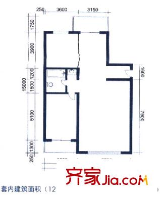 易尚SOHO戶型圖2室2廳