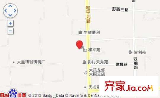 和平苑交通圖太原  
