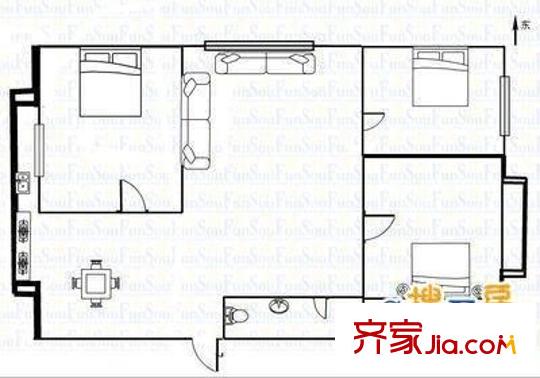 太原 市農(nóng)資公司宿舍 戶型圖