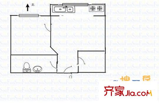 桃南二社區(qū) 2室 戶型圖