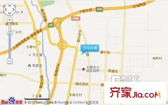 歡樂林棲交通圖太原  